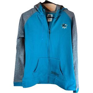 NHL Women’s San Jose’ Sharks Zip Hoodie Size Small